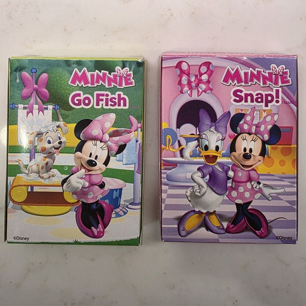 Disney Minnie Mouse Mini Card Games - Go Fish & Snap!
